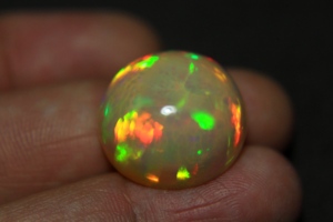 Honeycomb Petter Opal Cabochon 20.5x10.5mm Natural Ethiopian Welo Multi Color Brilliant Cut 24 Carat Super Fine Quality Gemstone - Product Image 5