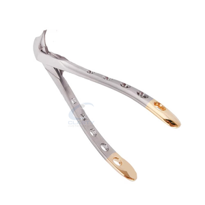 CLASTY INSTRUMENTS Forceps dentaire universel Excel pour molaires inférieures, poignée dorée, pinces chirurgicales Classe I - Product Image 1