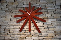 Horloge murale en bois naturel de qualité supérieure, décoration d'intérieur haut de gamme, horloge murale en bois sur mesure, horloge murale moderne de luxe, horloge murale ronde en bois