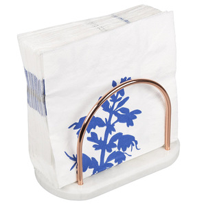 Expertos en la Venta de Porta Servilletas de Mármol Blanco y Hierro Forjado |   Elegante Accesorio Decorativo para Mesa y Hogar a un Precio Excelente - Product Image 1
