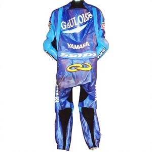 Olivier Jacque Ramaha 1Pc Combinaison de moto en cuir de vachette/crocodile pour motard avec protection de niveau 2 - Product Image 2