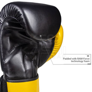 Top Trendy 16 oz Leather Boxing Gloves Strong Outer Shell Inner Foam Moisture Wicking Breathable Design Customizable Packaging - Product Image 3