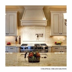 Luxurious Colonial Cream & Colonial Gold Cutter <b>Granite</b> Slabs 3CM Polished <b>Granite</b> for Kitchen Countertops and Building Projects - Product Image 3