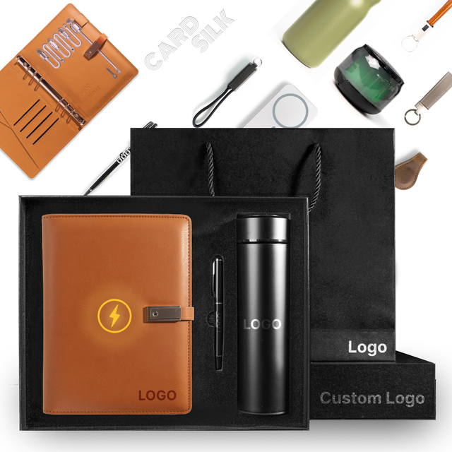 CARDSILK Gift Sets for Men Featuring Wireless Charging A5 Notebook and Multifunctional Stationery with Custom Logo Ideal for Business
