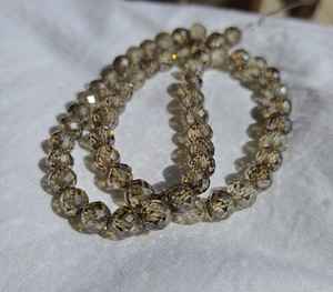 Perlas de moissanita de 8 mm, color marrón claro, corte AAA, diamantes sueltos de moissanita para la fabricación de joyería, para collares. - Product Image 2