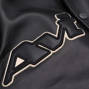 Custom Made Outdoor Best Selling Genuine Cowhide Avirex <b>Jackets</b> Breathable Custom Logo Plus Size <b>Real</b> <b>Leather</b> Avirex <b>Jacket</b> Men - Product Image 5