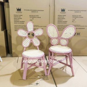 Sillas Infantiles de Ratán Natural Hechas a Mano, Modernas y Seguras, para Alquiler en Fiestas al Aire Libre, Decoración de Eventos y Bodas, Venta al Por Mayor, Personalizadas - Product Image 4