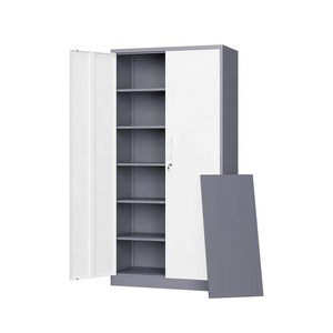 Tủ đựng đồ bằng kim loại có ngăn kệ điều chỉnh được, tủ dụng cụ bằng thép có khóa dành cho văn phòng, trường học - Product Image 4