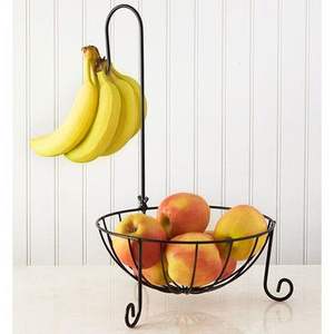 ตะกร้าผลไม้โลหะดีไซน์ทันสมัยสำหรับวางบนเคาน์เตอร์ครัวหรือโต๊ะอาหาร ใช้สำหรับจัดเก็บและตกแต่ง - Product Image 6