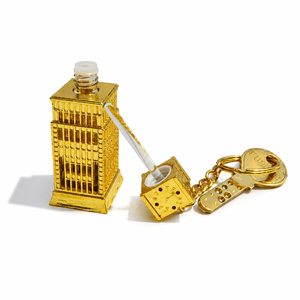 Luxury 6ml Metal Keychain <b>Perfume</b> Bottle Zumar A.M. Portable Non-Alcoholic Attar Gift Fancy <b>Mini</b> Refillable Travel Fragrance - Product Image 3