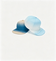 Gorra de Béisbol de 5 Paneles con Parche de Silicona 3D Estructurado, Impresión Degradada Personalizada, Visera Plana, para Fabricantes de Gorras, Venta al Por Mayor de Gorras Personalizadas