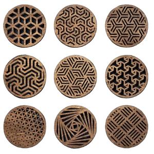 Posavasos MDF TRADICIÓN ÚNICA Tablero duro de sublimación moderno Mdf Squarestone CustomCoaster con posavasos trasero de corcho - Product Image 3