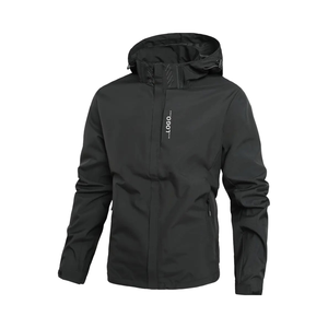 Veste de pluie imperméable ultra-légère pour homme |   Coupe-vent de randonnée en plein air |   Manteau à capuche - Product Image 5