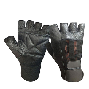 Heavy Duty Weightlifting <b>Gloves</b> with Wrist Support for Gym Workout CrossFit Bodybuilding and Fitness Training - Product Image 6