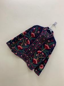 Veste en velours bohème Suzani, manteau brodé à la main, veste Suzani ouzbèque, vente en gros de vestes au meilleur prix - Product Image 1