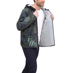 <b>Windbreaker</b> Jackets Men and Women Spring Sun Protection Quick Dry Waterproof Jacket Breathable Rainproof Zipper Print Fabric - Product Image 4