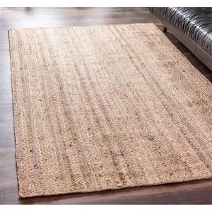 Alfombras de Yute de Pelo Alto con Diseño Abstracto Festoneado, Hechas a Mano, Estilo Boho Ecológico, para Entrada o Sala de Estar, Venta al por Mayor y Pedidos a Granel - Product Image 1