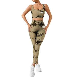 Conjunto Deportivo de Dos Piezas para Yoga y Gimnasio, Top Deportivo Ecológico, Leggings de Cintura Alta, Ropa Deportiva Activa para Mujer - Product Image 4