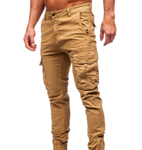 Premium Cargo Pants Oversized Streetwear Cargo <b>Trousers</b> Breathable Cotton Twill Custom Embroidery Private Label OEM Wholesale - Product Image 4
