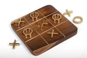 Juego de Mesa Tic Tac Toe de Madera Premium, Rompecabezas de Estrategia Moderno para Mesa, Decoración para Mesa de Centro - Product Image 6