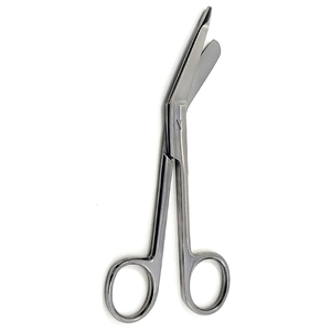 Ciseaux à pansements de qualité supérieure, poignée antidérapante, couleur argent, acier inoxydable médical, ciseaux de premiers secours pour traumatismes - Product Image 1
