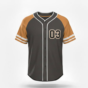 Maillot de baseball pour hommes, design sportif personnalisé, tissu respirant, parfait pour les entraînements, les matchs et les activités d'équipe - Product Image 1
