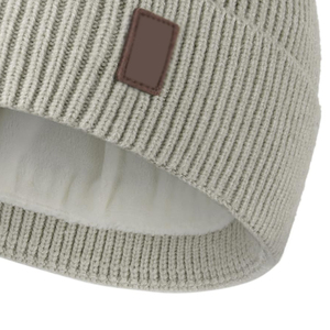 Wholesale Soft Warm <b>Winter</b> Hat Fleece Lining Cuffed Beanie Custom Brand Leather Patch Knitted Outdoor Skull <b>Cap</b> <b>For</b> <b>Men</b> Women - Product Image 5