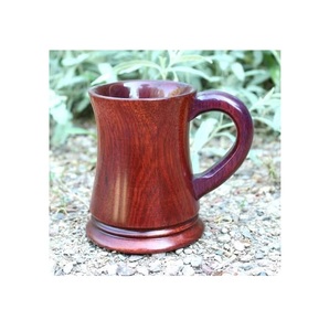 Rustic Wooden Mug Handmade Natural Solid Wood Coffee Mug Eco Friendly Drinkware for Tea Coffee Juice Use - Product Image 1
