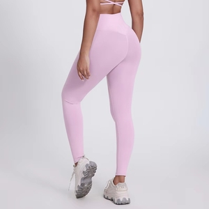 เลกกิ้งผู้หญิงผ้าฝ้ายแท้ 100% สำหรับออกกำลังกาย กางเกงโยคะผ้าฝ้ายออร์แกนิค เลกกิ้งโยคะแบบยั่งยืนสำหรับผู้หญิง คุณภาพสูง ขายส่ง - Product Image 6