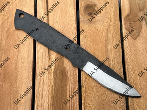 มีดทำมือสไตล์วินเทจคุณภาพสูงสำหรับตั้งแคมป์กลางแจ้ง DIY อเนกประสงค์ ใบมีดเปล่าแบบ Drop Point สำหรับ EDC  OEM/ODM - Product Image 5