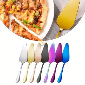 Vintage Eco-Friendly Handmade Metal <b>Cake</b> Server Strong Handle Ensures Control Lifting <b>Slices</b> Neatly Layered <b>Cakes</b> Rainbow Shade - Product Image 3