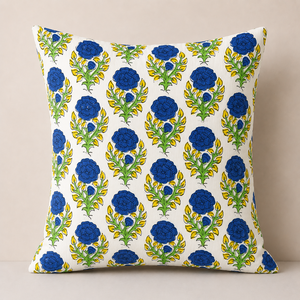 High Quality Pure Cotton Handcrafted Luxury Throw Pillow Cover Zipper Closure Washable Anti-Bacterial Floral/Festival/Portrait - Product Image 2