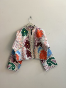 Chaqueta Kantha vintage reversible para mujer, abrigo bordado, chaqueta Suzani - Product Image 2