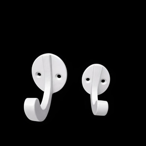 Manufacturer Metal <b>Wall</b> <b>Hook</b> Antique Small <b>Hook</b> White Powder Coated Decorative Coat <b>Hook</b> High Quality Metal Coat Stand - Product Image 2