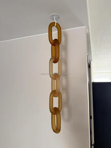 Décoration Murale Artistique en Résine Artisanale Indienne : Sculpture de Chaîne Multicolore à Maillons Ronds pour la Maison – Design Tendance - Product Image 5