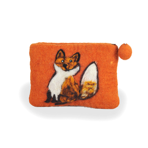 Fait à la main au Népal femmes dames portefeuille fabriqué à partir de la laine de Nouvelle-Zélande un charmant Foxy Design attrayant élégant et à la mode - Product Image 6