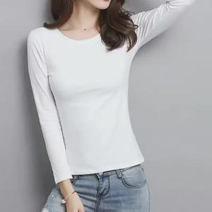 Camiseta de Manga Larga para Mujer, de Lujo, Corte Ajustado, Tela Suave, Diseño Estampado y Liso, Transpirable, Poliéster, Anti-Pilling, Ligera - Product Image 3