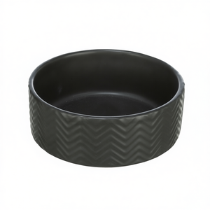 Comedero de Cerámica de 0.4 L y 13 cm, Negro, para Perros y Gatos - Product Image 3