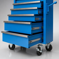 Chariot à outils mobile de qualité industrielle européenne avec roues en acier et verrouillage, capacité de 200 kg, pour l'automobile - Service OEM
