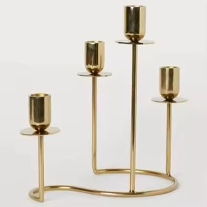 Classic Home Metal Candle Stand Elegant Candle Holder <b>Decorative</b> <b>Table</b> Centerpiece Interior Vintage <b>Decor</b> - Product Image 2