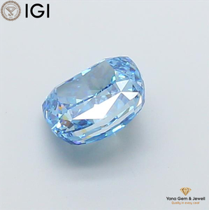 เพชรคุณภาพสูงรับรองโดย IGI รูปทรงคุชชั่น ผลิตด้วยวิธี CVD ขนาด 1.50 กะรัต สีฟ้าสดใส ระดับความสะอาด VS1 เหมาะสำหรับแหวนสวมใส่ประจำวัน - Product Image 6