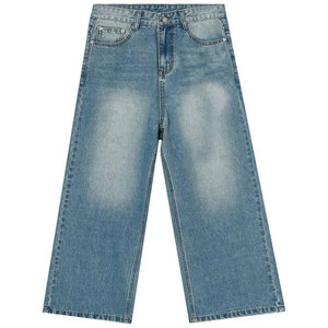 Jeans Clásicos de Alta Calidad para Hombre al por Mayor, Pantalones Vaqueros de Cintura Alta con Diseño Sólido, Logotipo Personalizado, Jeans de Color Sólido - Product Image 5