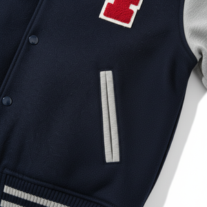 Chaqueta Varsity de Forro Polar Térmico para Hombre, Impermeable, Antibacteriana, Cortavientos, de Secado Rápido, 250g, Otoño, Unisex, Tejida - Product Image 4