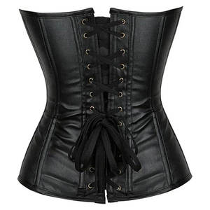 High Quality Women Leather <b>Corset</b> Genuine Cowhide Lace Up Fashion <b>Bustier</b> Custom OEM Factory - Product Image 4