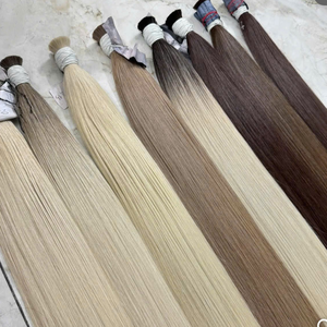 ผมต่อแบบเส้นตรง สีบลอนด์อ่อน ดำ น้ำตาล ผมแท้แบบสลาฟ เวียดนาม ซุปเปอร์ดับเบิ้ลดรอน สีแฟชั่น - Product Image 6