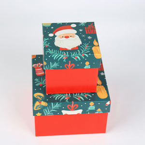 Factory Wholesale Custom <b>Christmas</b> Gift Packaging Magnetic Closure EcoRev Rigid Base Lid Matt Lamination Paper <b>Box</b> Embossing - Product Image 1