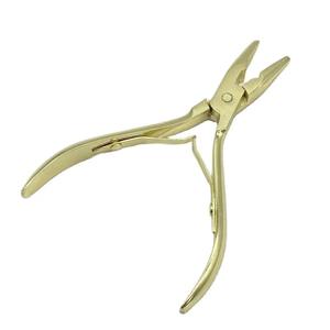 1 Pinza de Acero Inoxidable Plateado de 5 Pulgadas para Extensiones de Cabello, con Orificio para Cabello Liso Malayo No Remy, Estilo Blanco Ligero - Product Image 4