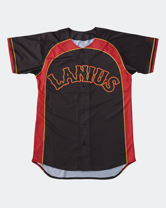 Camiseta de Béisbol Personalizada con Sublimación Americana, de Poliéster de Secado Rápido, Estilo Retro, con Botones y Costuras - Product Image 2