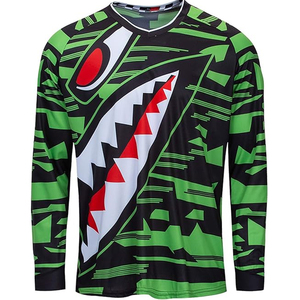 Jersey de Motocross Sublimado, Transpirable, de Poliéster/Nailon, para Carreras de MX y Dirt Bike, Ropa Deportiva de Motociclismo MTB de Secado Rápido, Unisex - Product Image 5