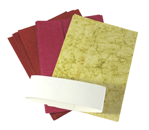 Ensembles d'enveloppes cadeaux en papier de coton recyclé faites à la main, multicolores, avec fermeture adhésive, 16,5x23cm, style moderne, couleur camel, vente en gros sur mesure - Product Image 3